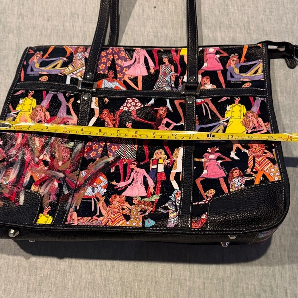 Sydney Love Black and Multicolor Graphic Tote